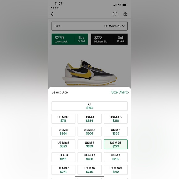 COPY - Nike/Sacai/Undercover collab limited edition LD Waffle sneakers US Men’s… - Picture 9 of 9